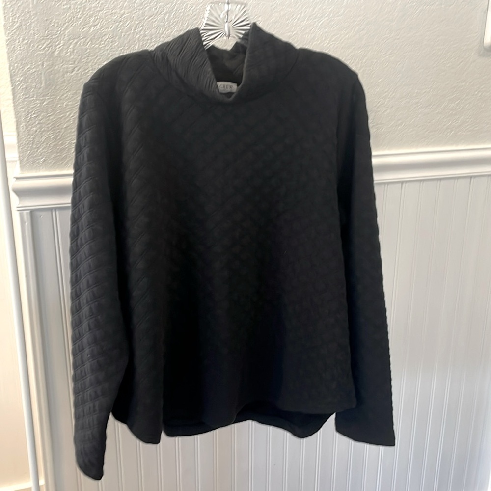 NWT - J. Crew mockneck quilted pullover - Large